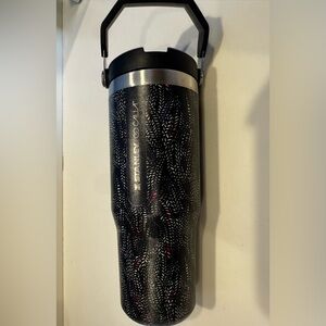 Stanley x Calia 30oz IceFlow Flip Straw Tumbler "Black Serpent”